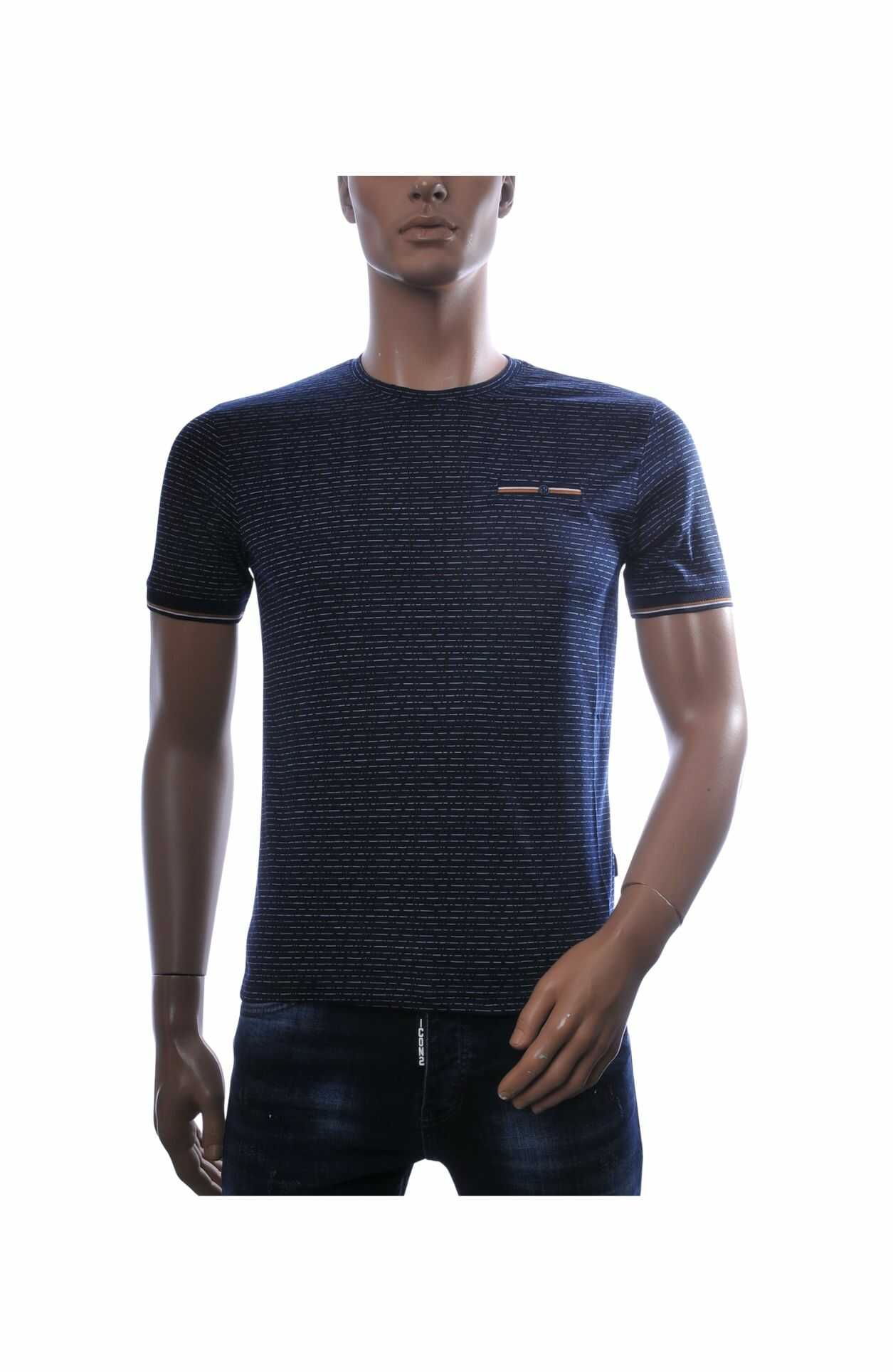 Club Ju ronde hals basic effen T-shirt Navy - Afbeelding 9