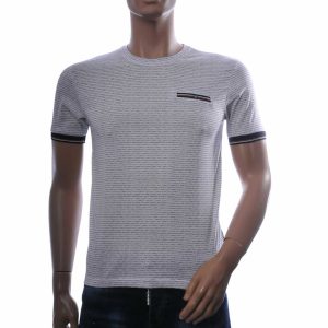 Club Ju heren t-shirt slim fit wit katoen stretch modern design