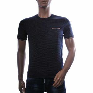 Club Ju heren t-shirt slim fit zwart katoen stretch modern design