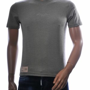 Club Ju heren t shirt slim fit beige katoen stretch