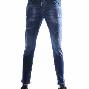ICON2 blauwe heren jeans met aansluitende pasvorm en subtiele details