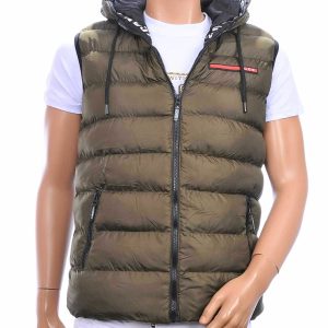 ICON2 heren bodywarmer met capuchon khaki