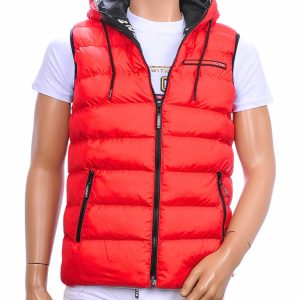 ICON2 heren bodywarmer met capuchon rood