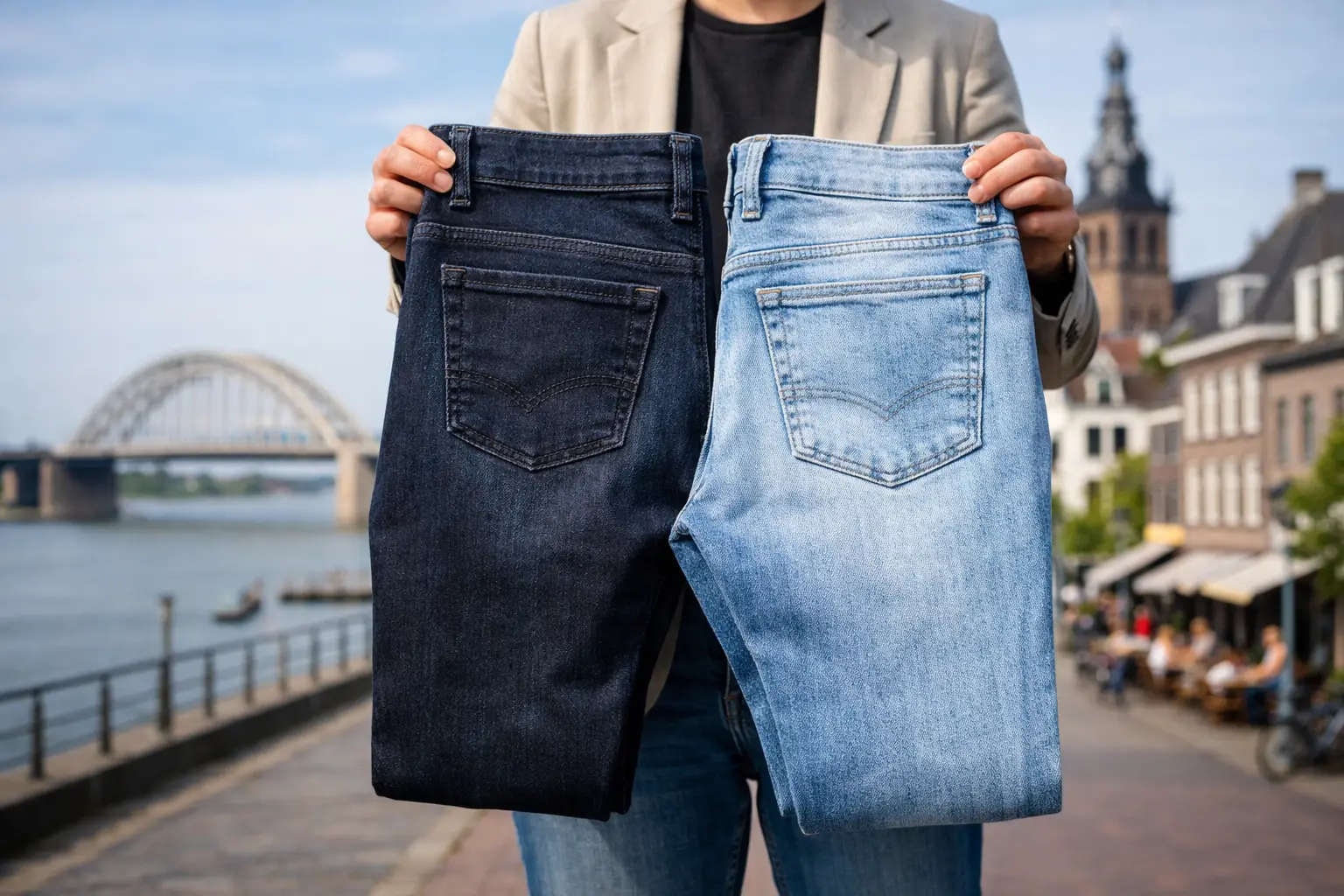 Donkere of lichte wassing jeans kiezen?
