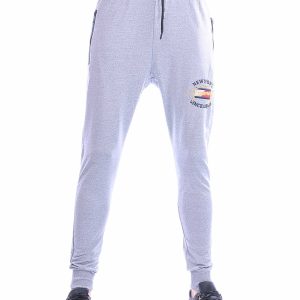 FLEX-STYLE heren trainingsbroek F132 grijs modern fit met ritszakken