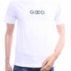 FLEX-STYLE F183 wit heren T-shirt met GOOD logo en moderne pasvorm