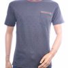 FLEX-STYLE F589 heren T-shirt zwart met borstzak modern fit allover patroon