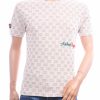 FLEX-STYLE F753 beige heren T-shirt met Andre Bogle borduring en allover print