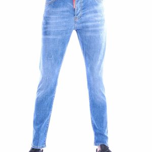 ICON2 lichtblauwe heren jeans slim fit stretch voorkant