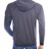 JUST KEY zwarte heren zomerjas J102 achterkant met capuchon
