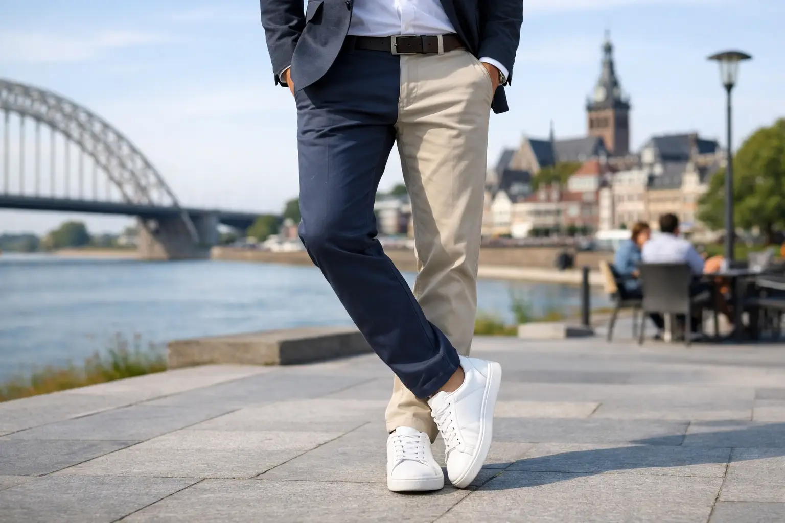 Welke broek past bij nette sneakers?
