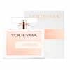 Achterzijde van YODEYMA Adriana Eau de Parfum met productinformatie en ingrediënten.