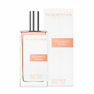 YODEYMA Celebrity Woman Eau de Parfum voor dames met zwarte bes, iris en patchouli verkrijgbaar in 15 ml, 50 ml en 100 ml.