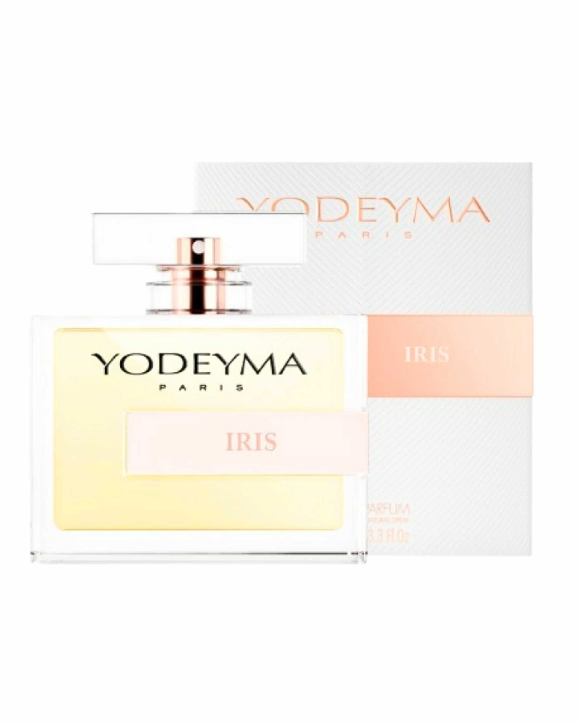 YODEYMA Iris Eau de Parfum dames met jasmijn, oranjebloesem en witte amber verkrijgbaar in 15 ml, 50 ml en 100 ml bij CHARRA Nijmegen.