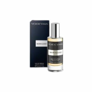 YODEYMA WOW SCENT! Eau de Parfum voor heren met aromatische en gekruide geurnoten, verkrijgbaar in 15 ml, 50 ml en 100 ml.