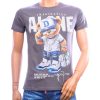BELMAN DESIGN heren T-shirt bear print antraciet met IMAGINATION ALONE design