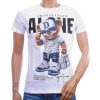 BELMAN DESIGN heren T-shirt bear print wit met IMAGINATION ALONE design