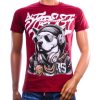 BELMAN heren T-shirt met hondenprint, zonnebril en koptelefoon in modern fit.