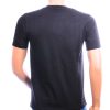 BRAAZI heren T-shirt zwart met effen achterkant en Regular Fit.