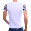 BY BUGOTTI wit heren T-shirt met effen achterkant en Italiaanse Slim Fit-pasvorm