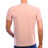 Achterkant CI-BORG heren T-shirt beige regular fit met effen rug