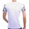 Achterkant wit CI-BORG T-shirt heren regular fit met graphic mouwen