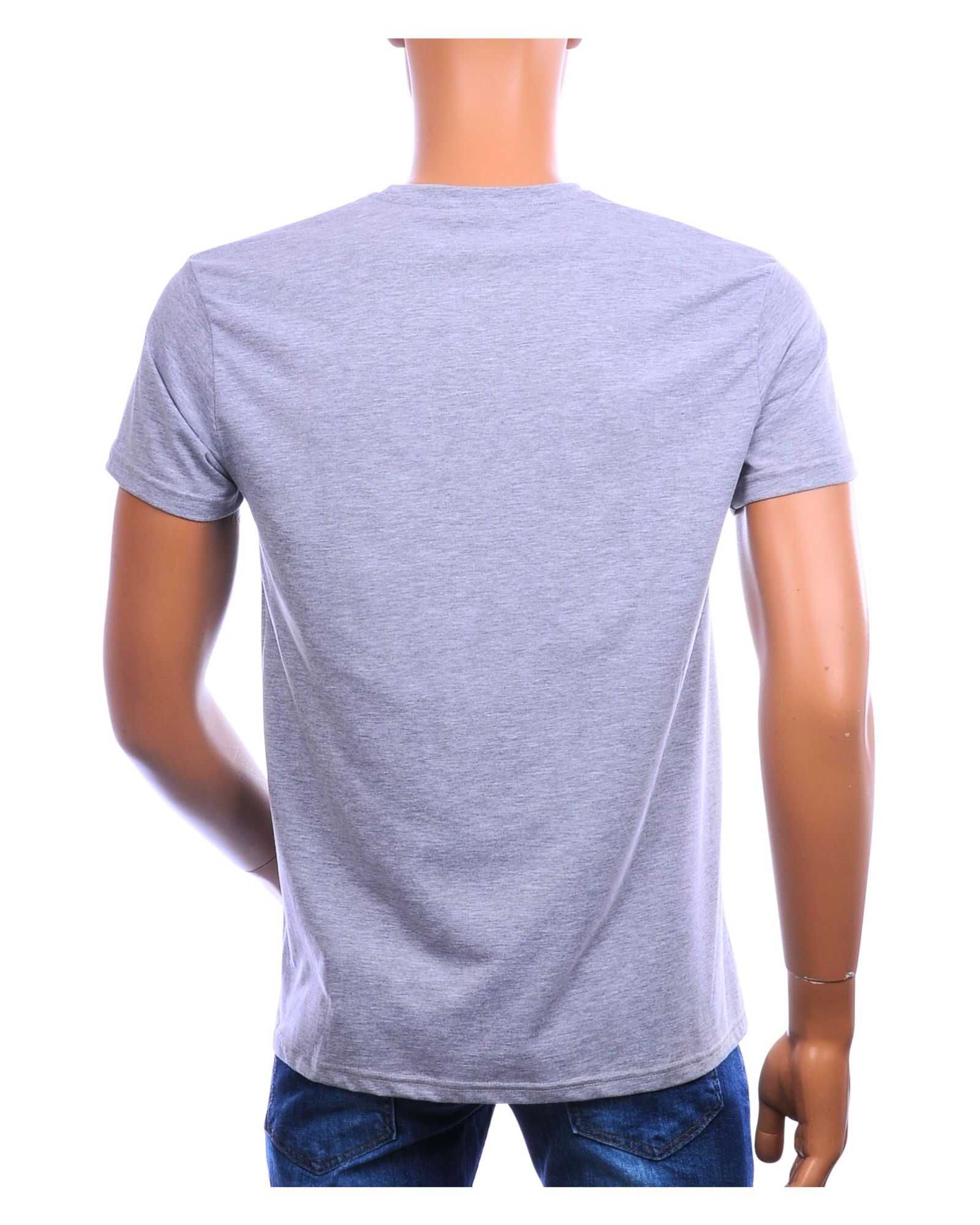 Grijs DANIEL&JONES heren T-shirt regular fit achterkant bij CHARRA Nijmegen