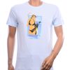 DISSIDENT heren T-shirt lichtblauw met Antarctica print – voorkant