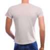 Achterkant EMI MAY heren T-shirt beige vintage regular fit