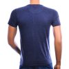 Achterkant FELLOWS UNITED slim fit T-shirt heren donkerblauw