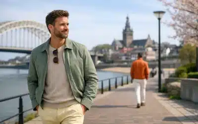 Trendkleuren voor mannenmode voorjaar dragen