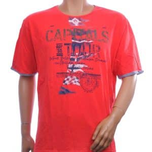 MCL heren T-shirt print rood maat 5XL met Capitals Tour opdruk