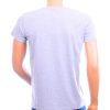 Achterkant SEMAL STYLE heren T-shirt slim fit grijs effen