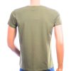 Achterkant SEMAL STYLE heren T-shirt slim fit khaki effen