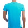 Achterkant SEMAL STYLE heren T-shirt slim fit turquoise effen