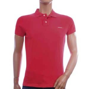 DSQUARED2 heren polo rood slim fit met klein borstlogo