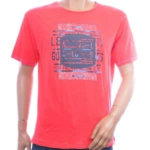 MCL oranje T-shirt heren met grafische print en ronde hals